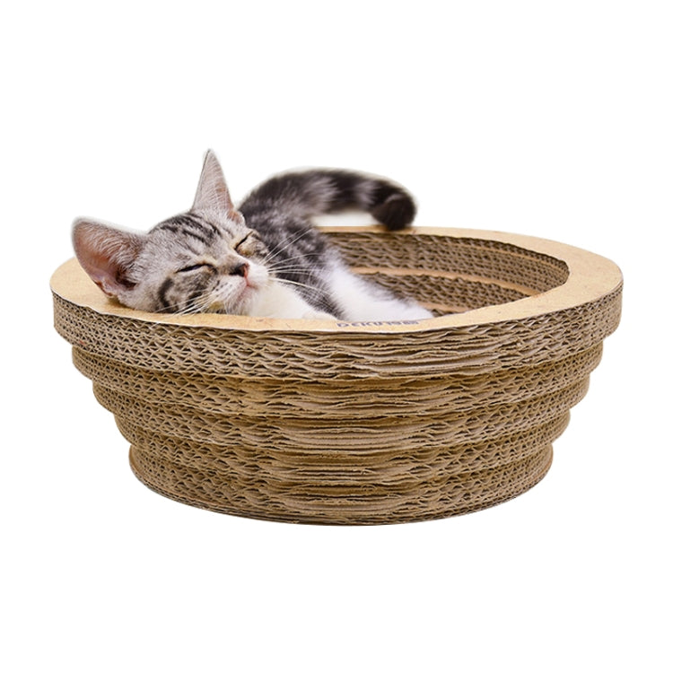 CP-090 Bowl-shaped Corrugated Paper Cat Scratch Board Cat Litter Grinding Claw Toy, Outer Diameter: 39.5cm