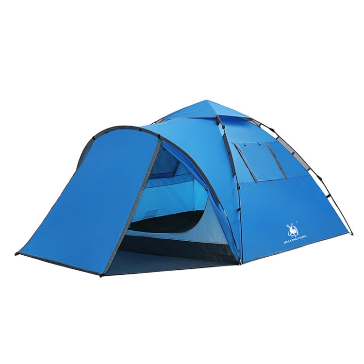 HUILINGYANG Outdoor Automatic Double-layer Rainproof One-bedroom One-bedroom Family Self-driving Camping Tent, Size: (260+110)x220x145cm