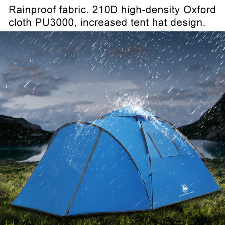 HUILINGYANG Outdoor Automatic Double-layer Rainproof One-bedroom One-bedroom Family Self-driving Camping Tent, Size: (260+110)x220x145cm