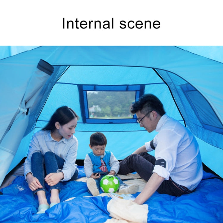 HUILINGYANG Outdoor Automatic Double-layer Rainproof One-bedroom One-bedroom Family Self-driving Camping Tent, Size: (260+110)x220x145cm