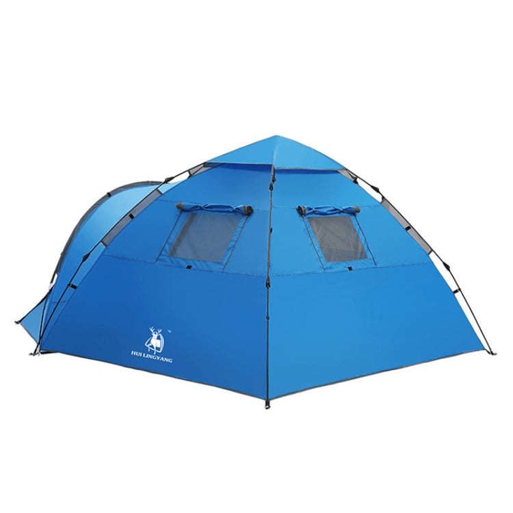 HUILINGYANG Outdoor Automatic Double-layer Rainproof One-bedroom One-bedroom Family Self-driving Camping Tent, Size: (260+110)x220x145cm