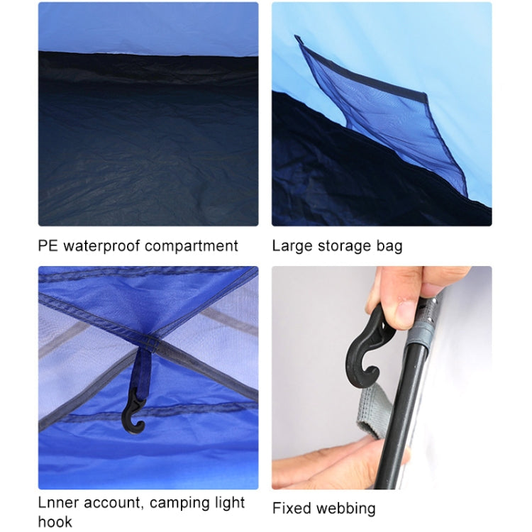 Outdoor Camping Automatic Spring Double-layer Rainproof Camping Tent, Size: 220x210x150cm