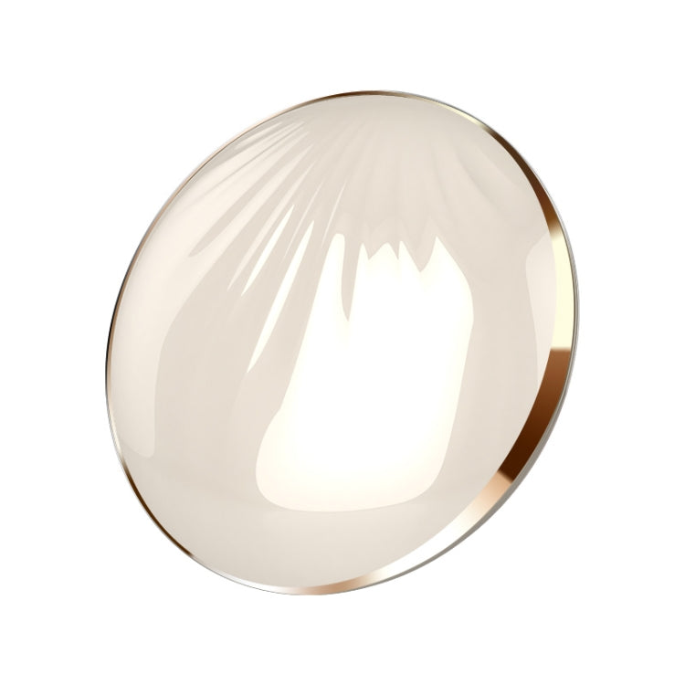 RK26S Sea Shell Design Portable Mini Makeup Mirror Beauty Selfie Light Selfie Clip Flash Fill Light Power Bank(Beige)