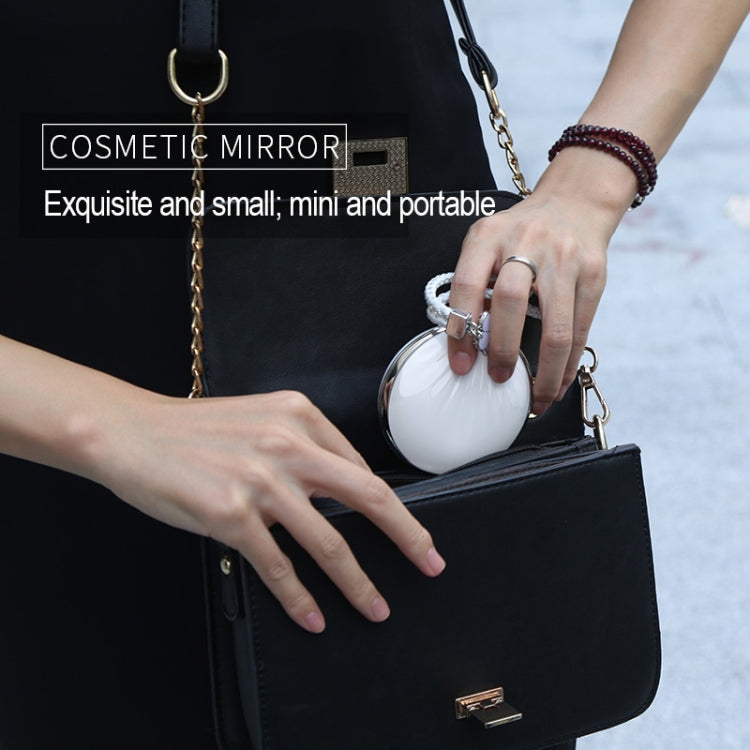 RK26S Sea Shell Design Portable Mini Makeup Mirror Beauty Selfie Light Selfie Clip Flash Fill Light Power Bank(Beige)