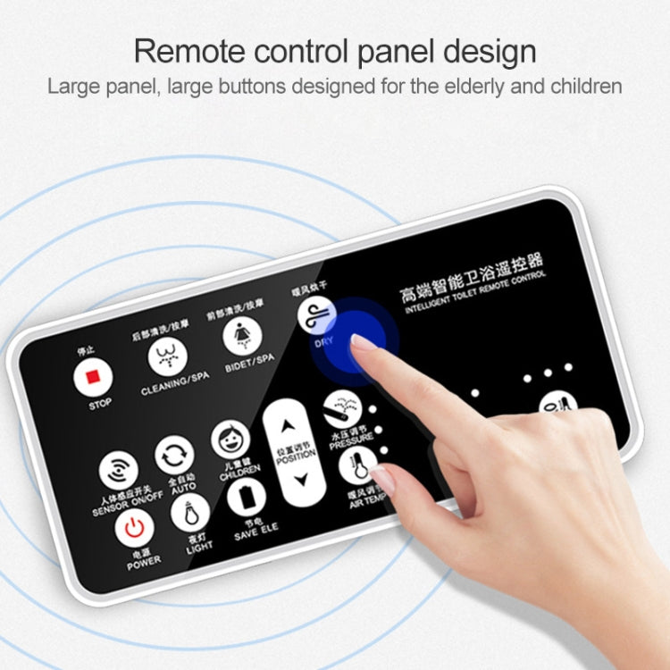 ZMJH Household Bathroom Electric Remote Control Automatic Cleaning Heating Intelligent Bidet Toilet Cover, Standard Version