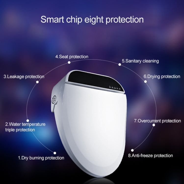 ZMJH Household Bathroom Electric Remote Control Automatic Cleaning Heating Intelligent Bidet Toilet Cover, Standard Version