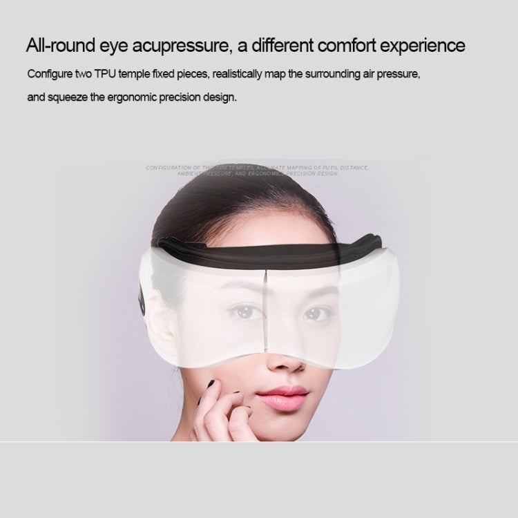 Multi-functional Smart Hot Compress Massage Eye Massager (White)