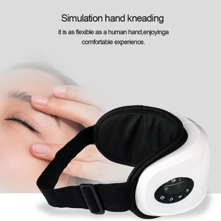 Multi-functional Smart Hot Compress Massage Eye Massager (White)