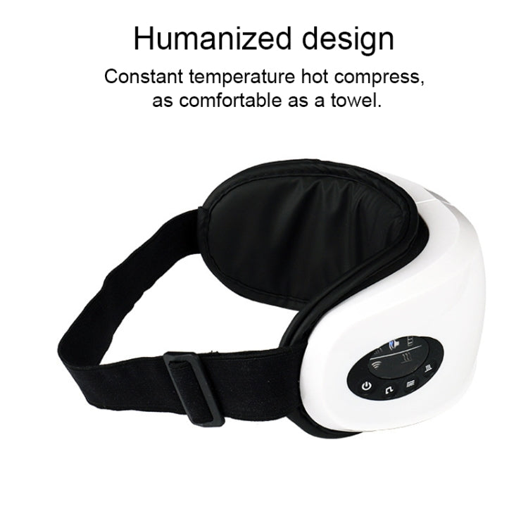 Multi-functional Smart Hot Compress Massage Eye Massager (White)