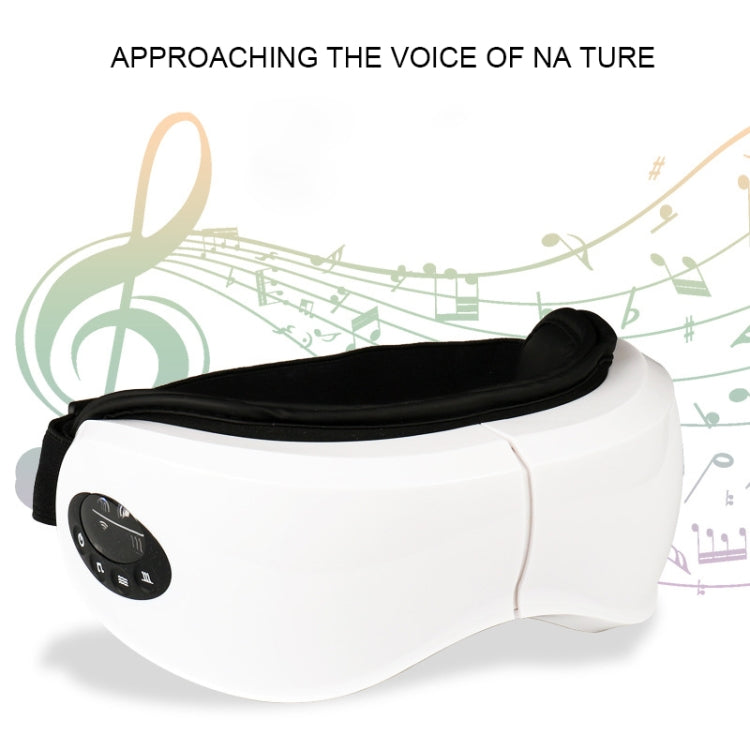 Multi-functional Smart Hot Compress Massage Eye Massager (White)