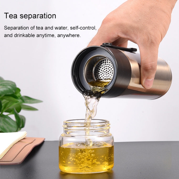 400ml 304 Stainless Steel Glass Cover Thermos Cup