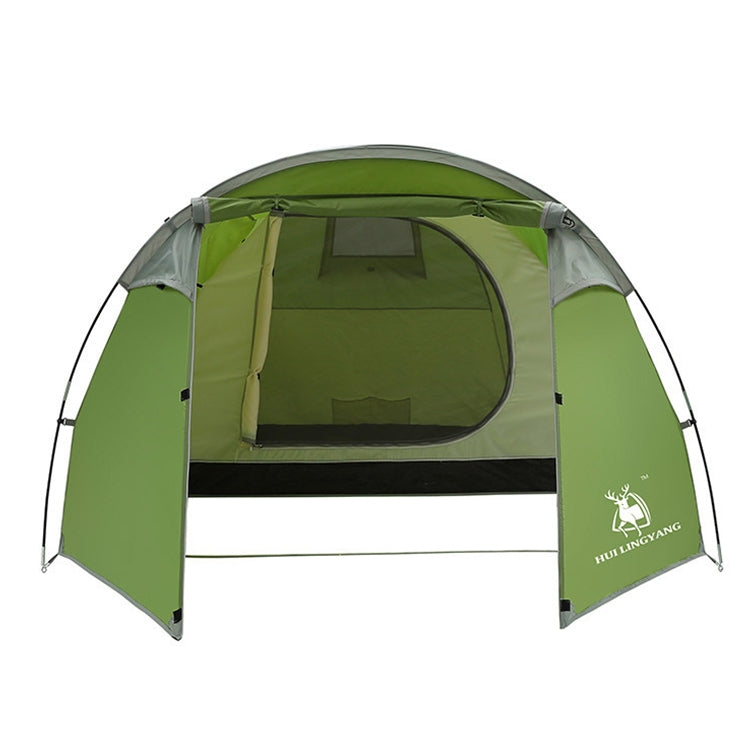 HUILINGYANG Outdoor Camping Double-layer One-bedroom One-bedroom Tunnel Shape Rainproof Camping Tent, Size: 425x200x130cm