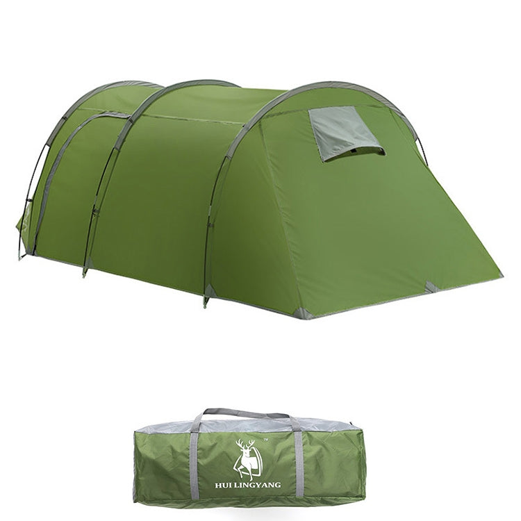 HUILINGYANG Outdoor Camping Double-layer One-bedroom One-bedroom Tunnel Shape Rainproof Camping Tent, Size: 425x200x130cm