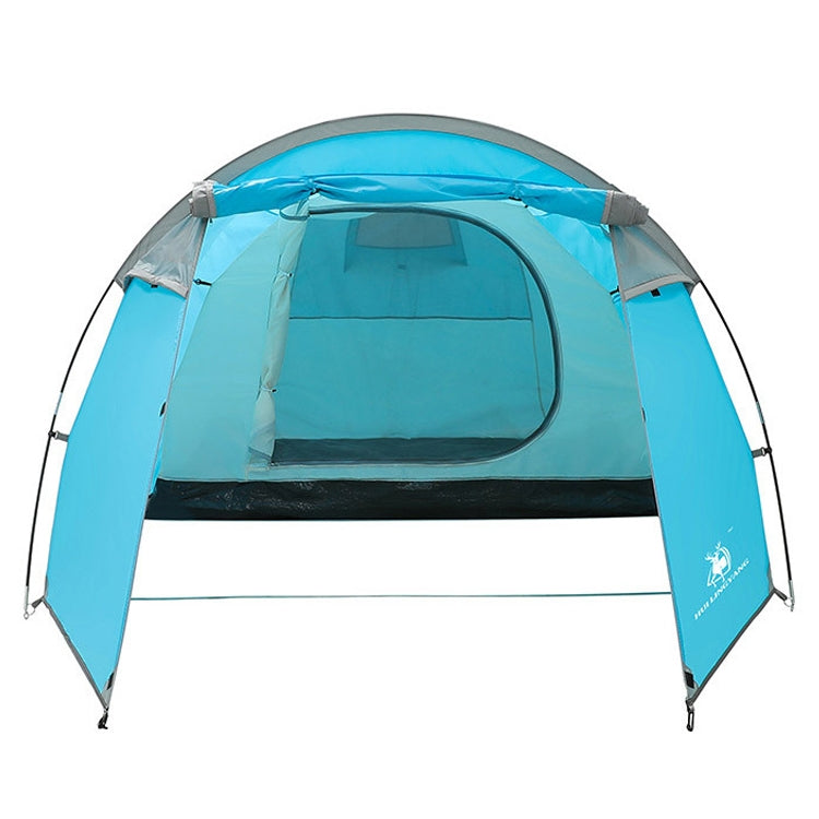 HUILINGYANG Outdoor Camping Double-layer One-bedroom One-bedroom Tunnel Shape Rainproof Camping Tent, Size: 425x200x130cm