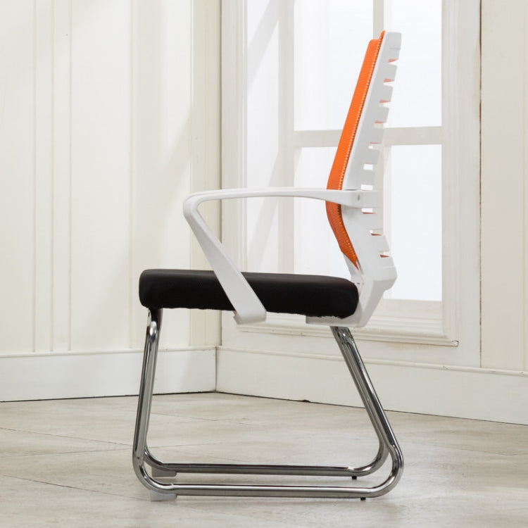 Home Leisure Computer Chair Office Staff Conference Chair White Frame Fixed Chair