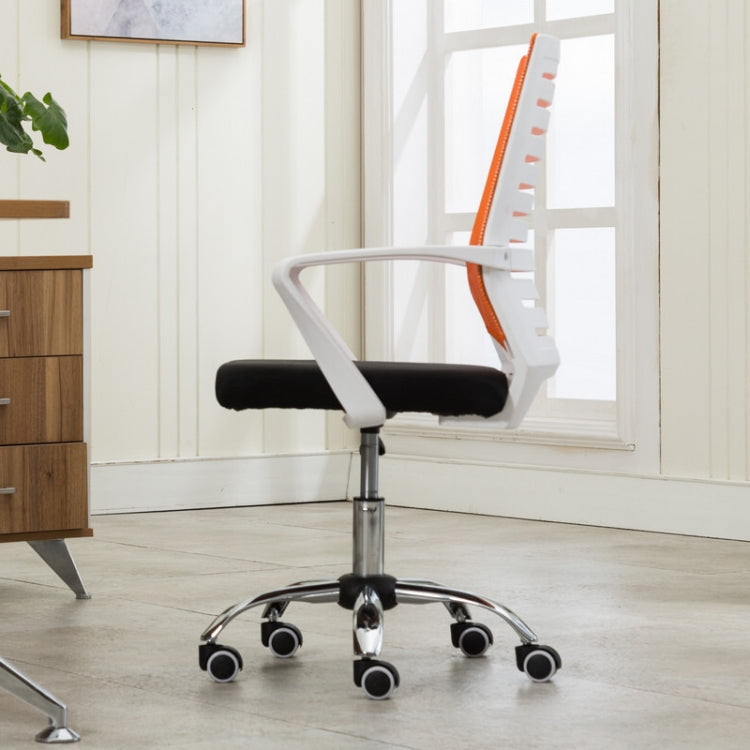 Home Leisure Computer Chair Office Staff Conference Chair White Frame Lifting Steel Foot