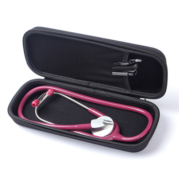 Multi-function Portable Household Stethoscope EVA Shockproof Bag Storage Bag Box with Lanyard (Black)