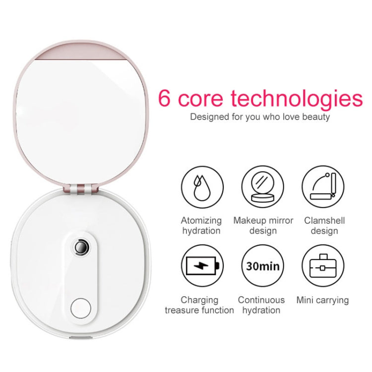Nano Sprayer Water Replenishing Instrument Charging Mini Portable Humidifier Automatic Alcohol Sprayer with Mirror