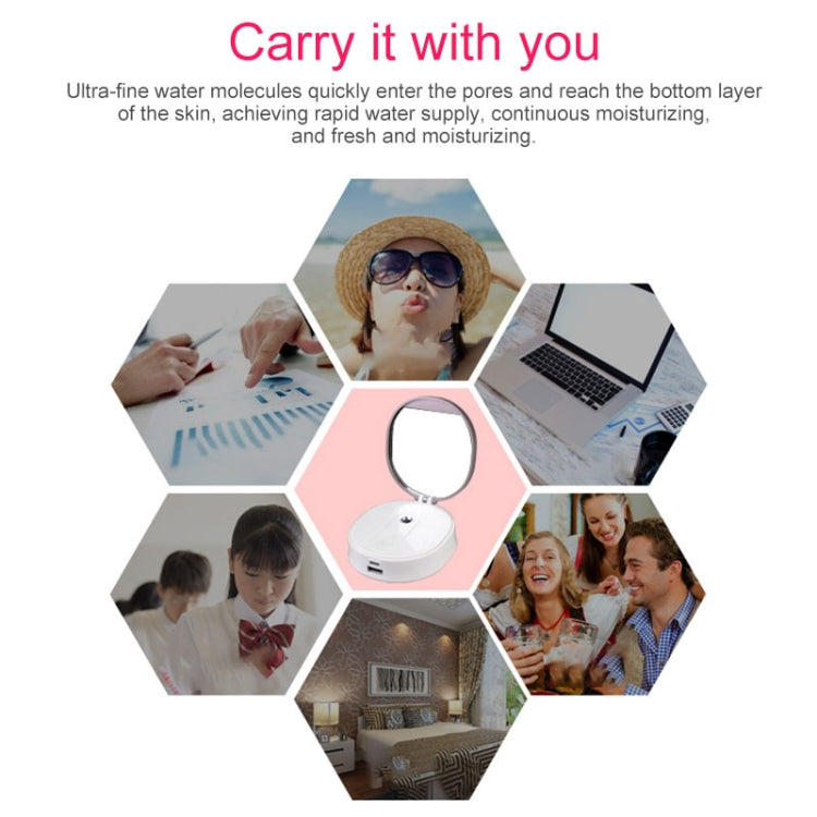 Nano Sprayer Water Replenishing Instrument Charging Mini Portable Humidifier Automatic Alcohol Sprayer with Mirror