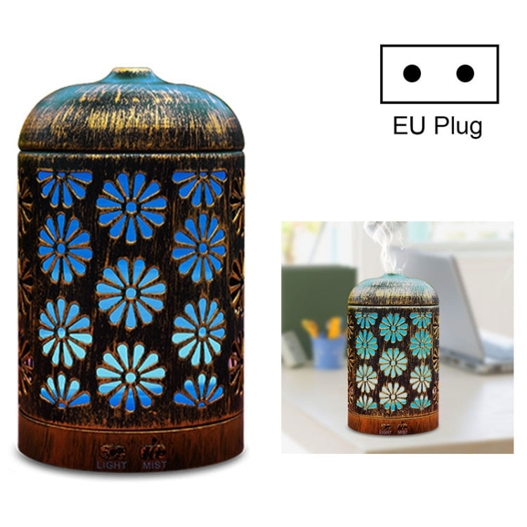 Hollow-out Carved Iron Aromatherapy Machine Ultrasonic Humidifier Automatic Alcohol Sprayer with Night Light, Capacity: 200mL,