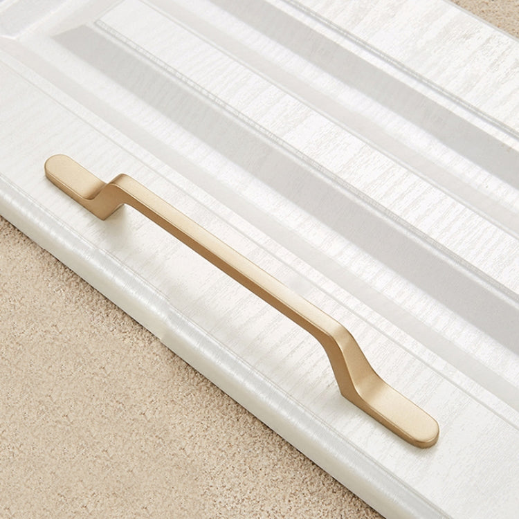 3 PCS 9008-128 Modern Simple Cabinet Door Handle Drawer Wardrobe Zinc Alloy Handle(Gold)