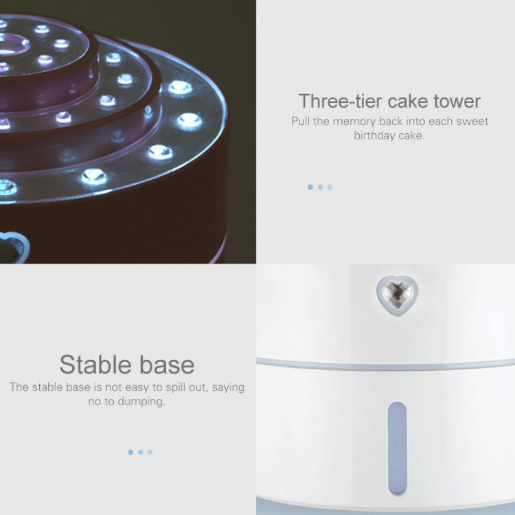 Diamonds Humidifier Desktop Car Night Light USB Sprayer Automatic Alcohol Sprayer, Capacity: 260mL, Normal Version