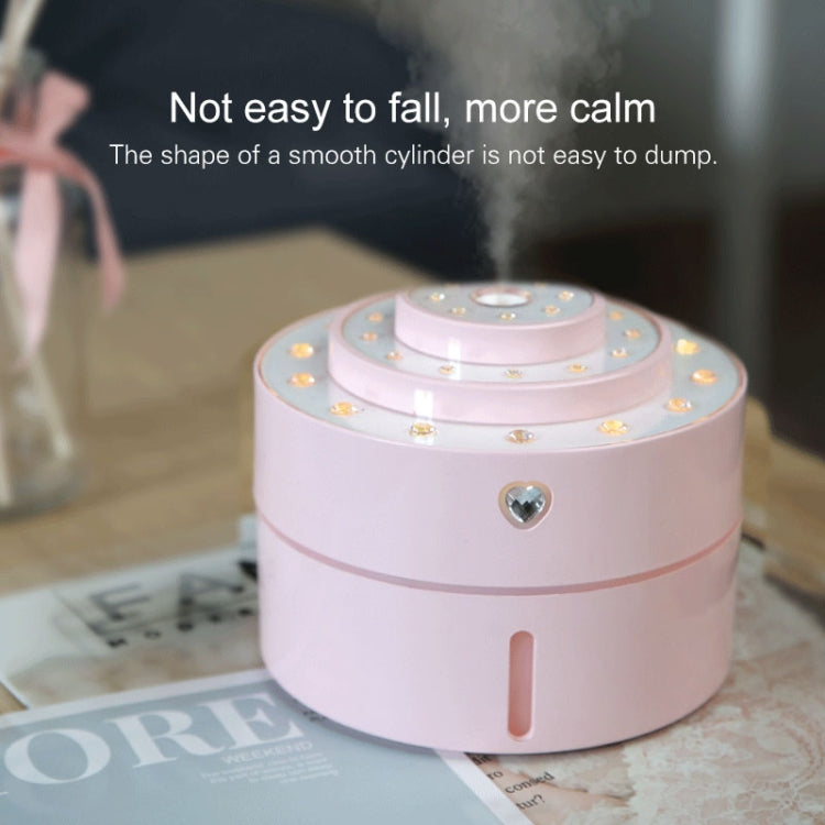Diamonds Humidifier Desktop Car Night Light USB Sprayer Automatic Alcohol Sprayer, Capacity: 260mL, Battery Version