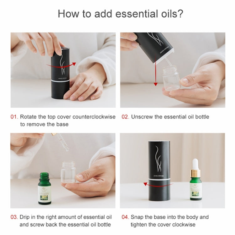 KXQ04 USB Aroma Diffuser (Black)