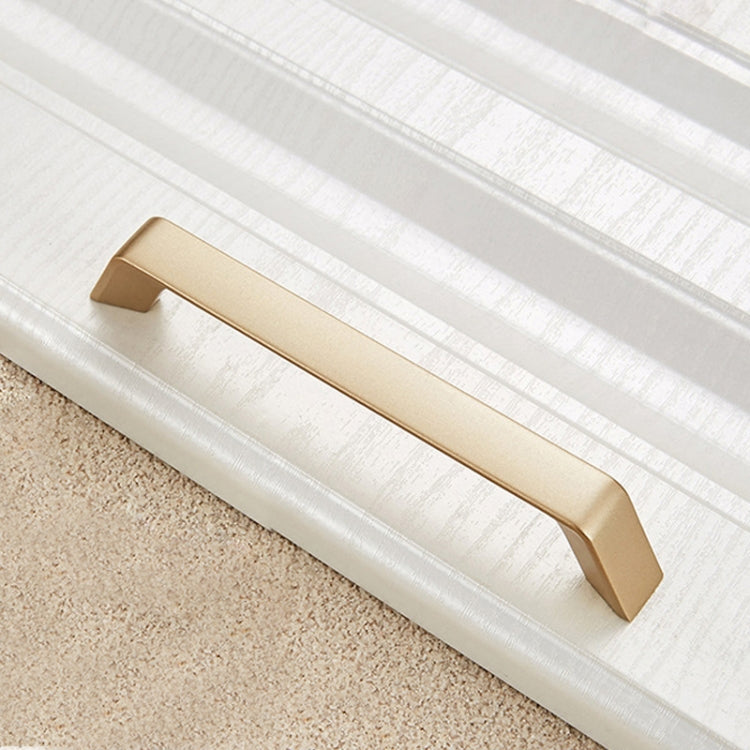 2 PCS 9009-128 Modern Simple Cabinet Door Handle Drawer Wardrobe Zinc Alloy Handle(Gold)