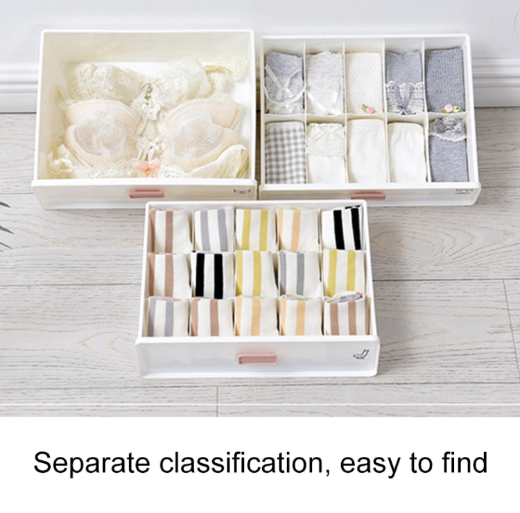 3 Layer Underwear Storage Box Plastic Drawer Home Organizer for Small Clothing and Objects (Black)