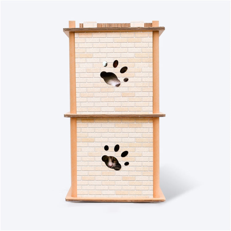 DIY Double Stepwise Cat Litter Corrugated Paper Cat Scratch Board Grinding Claw Toy