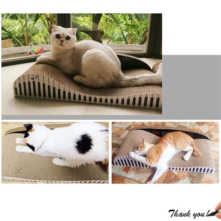 CP-071 Piano-shaped Cat Sofa Corrugated Paper Cat Scratch Board Cat Litter Claw Toy