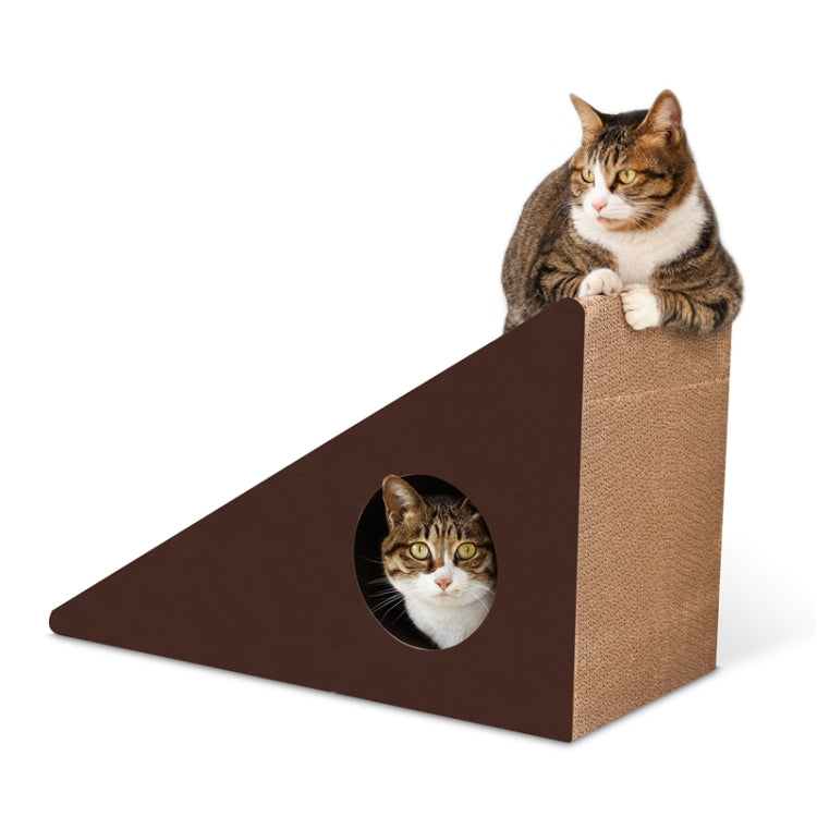 Triangular Wall bell Corrugated Paper Cat Scratch Board Cat Litter Grinding Claw Toy
