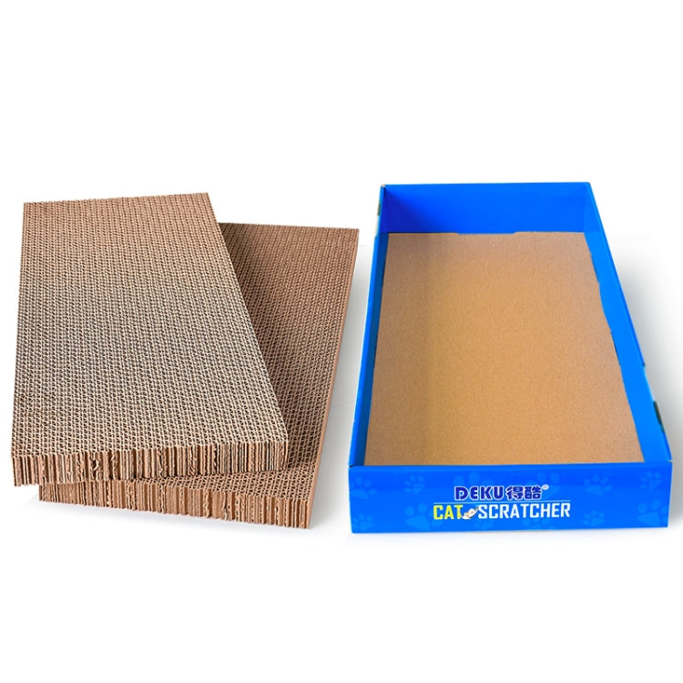 CP-047 2 in 1 Rectangle Flatbed Shaped Corrugated Paper Cat Scratch Board Cat Grinding Claw Toy