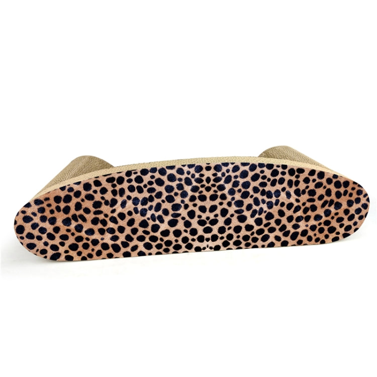 CP-016 Leopard Sofa Corrugated Paper Cat Scratch Board Grinding Claw Toy, Size: 60.5x28.2x14cm