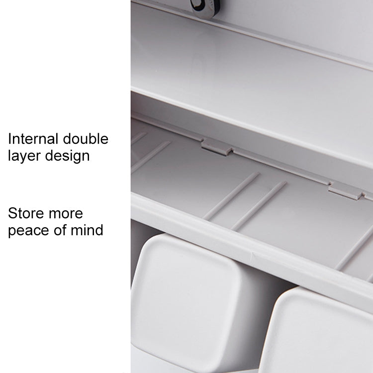 Bathroom Wall Hanging Small House Toothbrush Holder Toiletries Storage Shelf