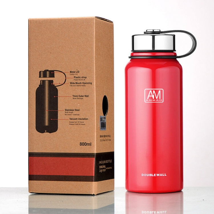 1100ml Outdoor Vacuum Stainless Steel Heat Insulation Cup Portable Large Capacity Sports Bottle