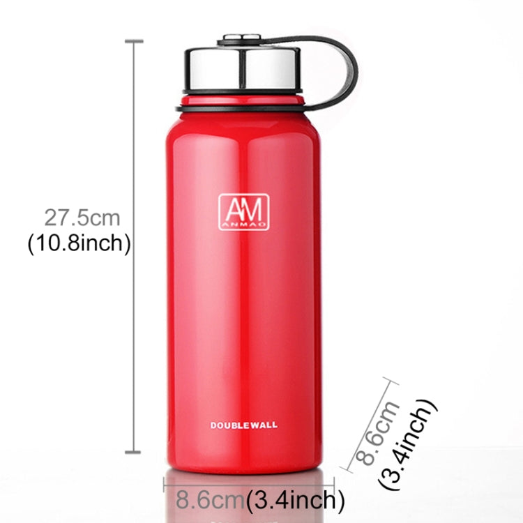 1100ml Outdoor Vacuum Stainless Steel Heat Insulation Cup Portable Large Capacity Sports Bottle