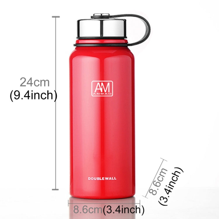 800ml Outdoor Vacuum Stainless Steel Heat Insulation Cup Portable Large Capacity Sports Bottle