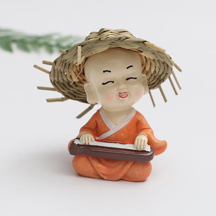 Creative Cute Cartoon Monk Resin Ornaments Child Birthday Gift, Random Style Delivery