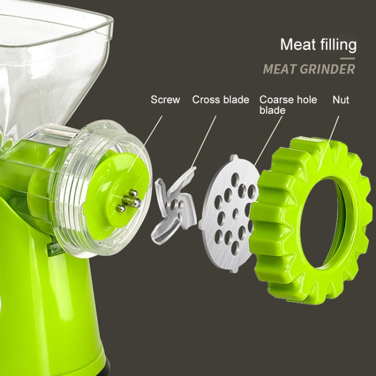 B266 Household Stainless Steel Manual Meat Grinder(Green)
