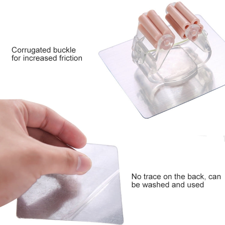 2pcs Wall-mounted Mop Storage Hooks No-stick Stick Kitchen Bathroom Brush Storage Tools