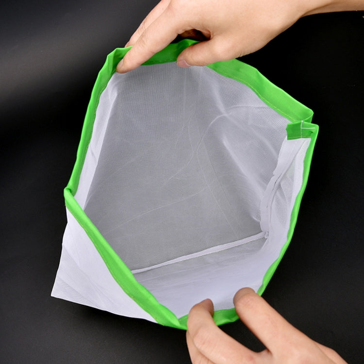 10 PCS Double-Stitched Strength Reusable Fruit Sandwich Pouch Mesh Storage Bags, Size: 30cm x 35cm, Random Color Delivery