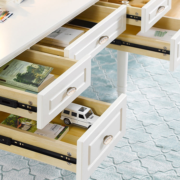 5 PCS 5008-single Ivory White Classical Gold Cabinet Drawer Zinc Alloy Ivory White Jade Handle