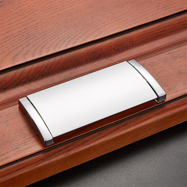 5 PCS 1051c-96 Silver Drawer Cabinet Door Zinc Aluminum Alloy Invisible Covered Button Flat Handle