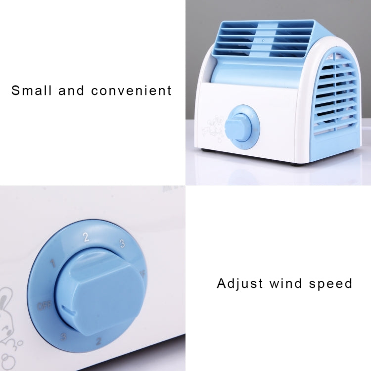 30W Turbine No Blade Mini Desktop Mute Fan for Dormitory / Bedroom / Living Room / Office, 3 Kinds Speed Mode