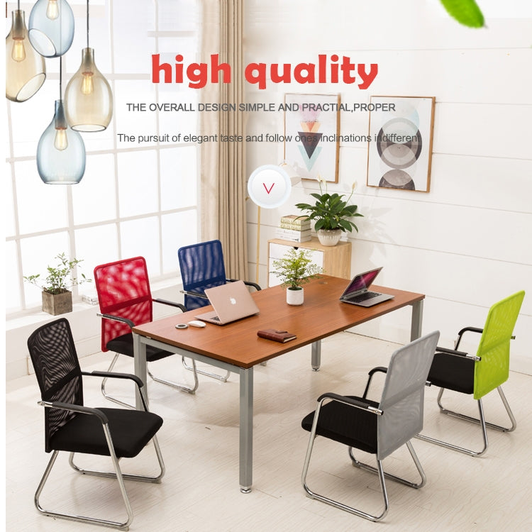 QZ-6 Home Leisure Computer Chair Office Staff Conference Chair Black Frame Fixed Chair