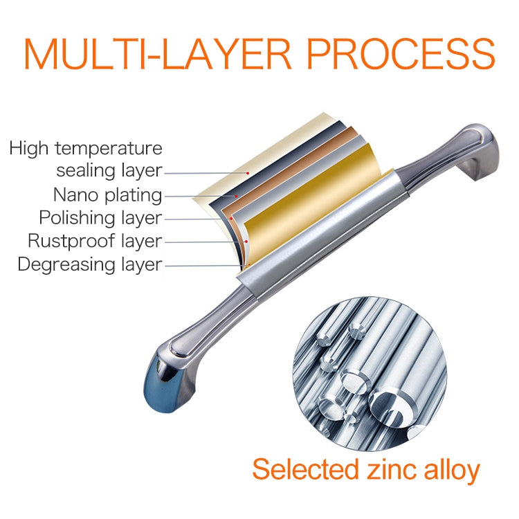 5 PCS 4092-128 Red Ancient Drawer Cabinet Door Silver Black Handle