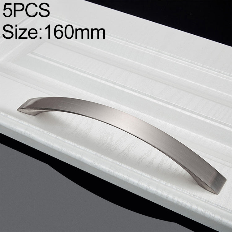 5 PCS Oukali 3013-160 Wire Drawing Modern Cabinet Alloy Drawer Door Handle