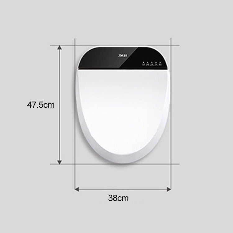ZMJH Household Bathroom Electric Remote Control Automatic Cleaning Heating Intelligent Bidet Toilet Cover, Small Short Version
